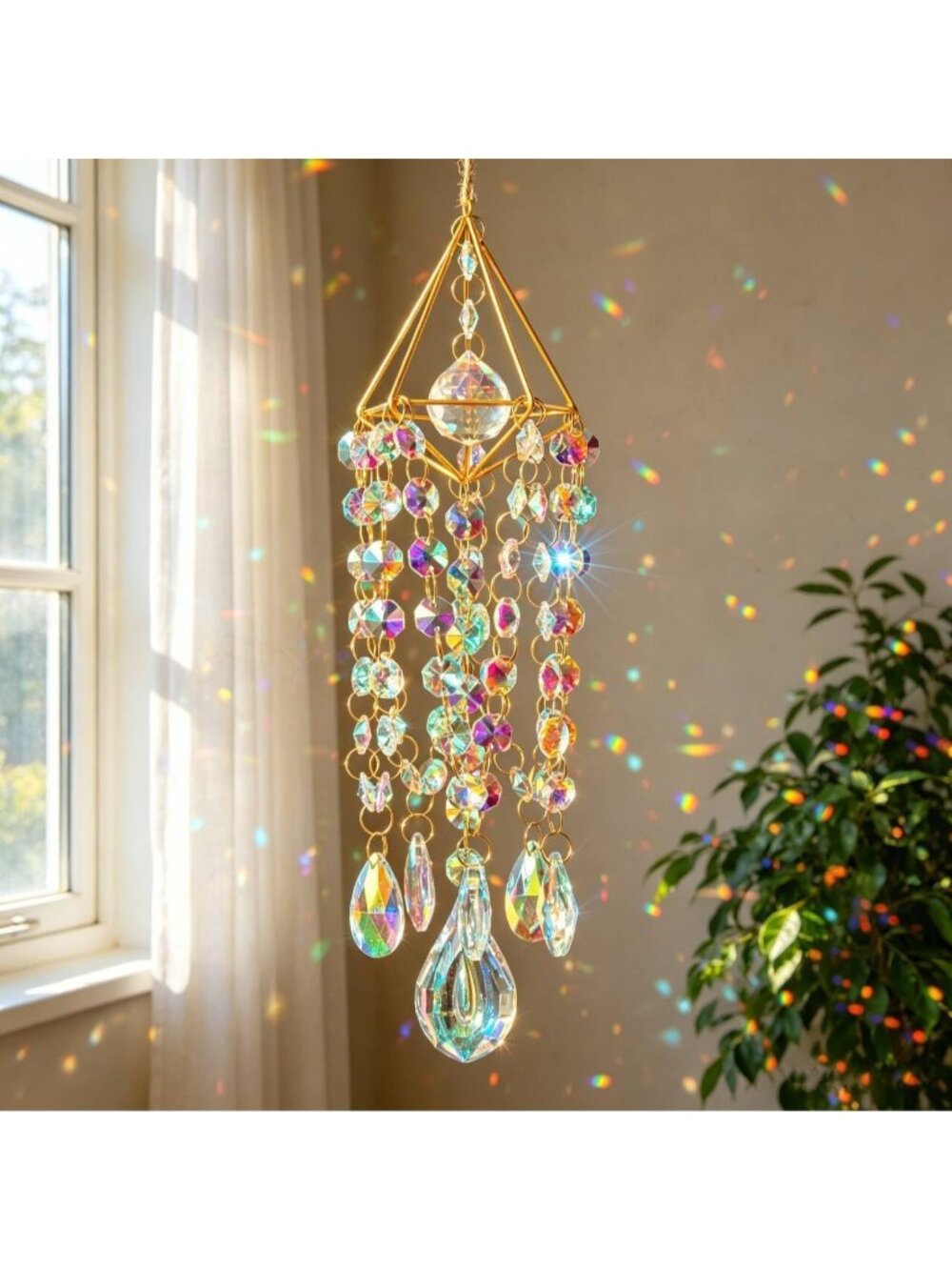New Crystal Suncatchers for Window Hanging Crystals Prism Sun Catchers Indoor